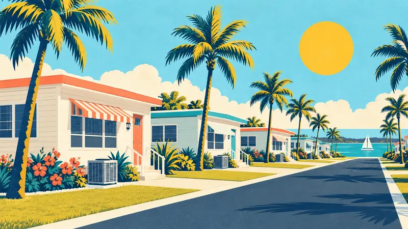 Mobile Home HVAC illustration